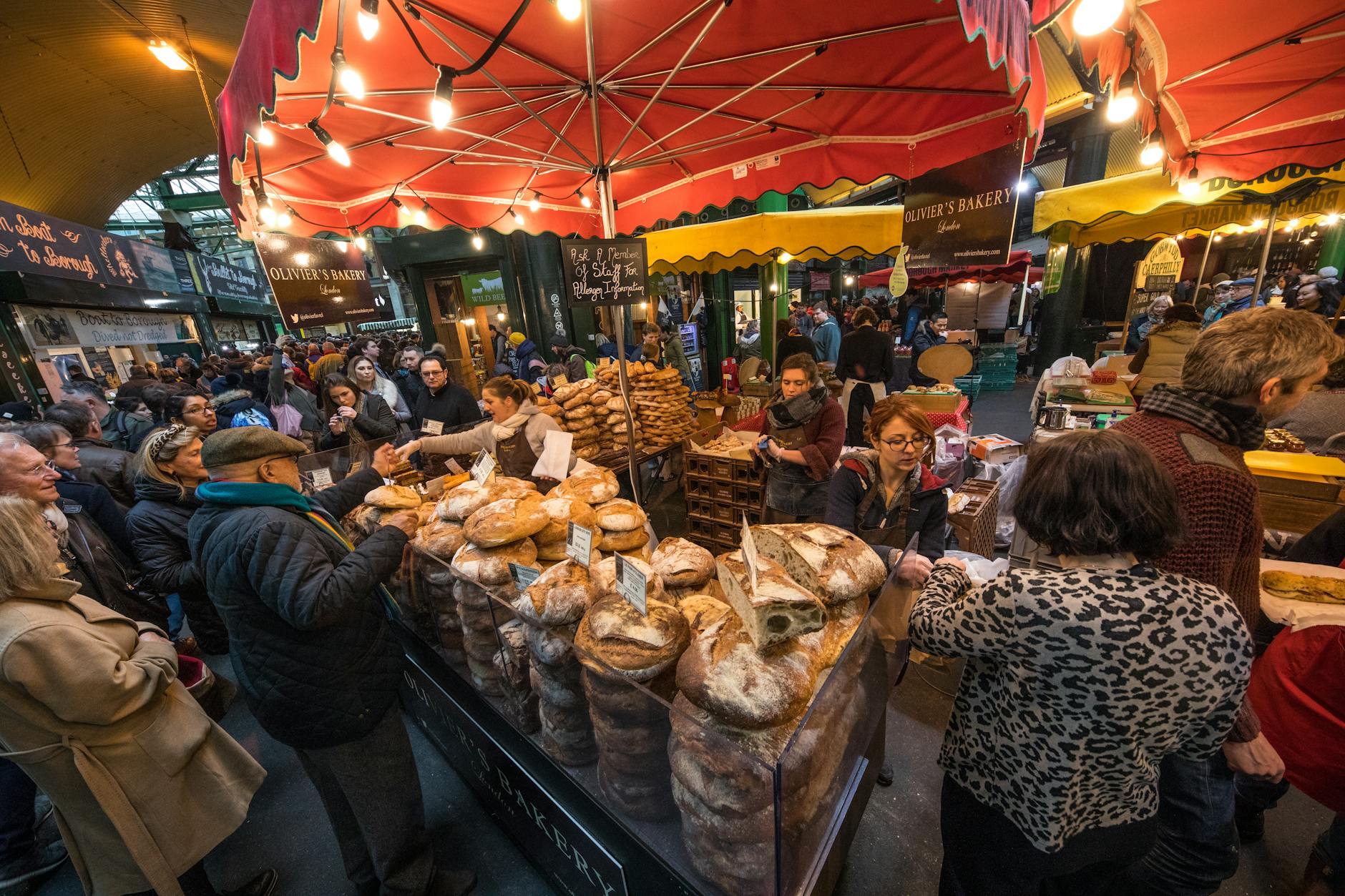 people in market