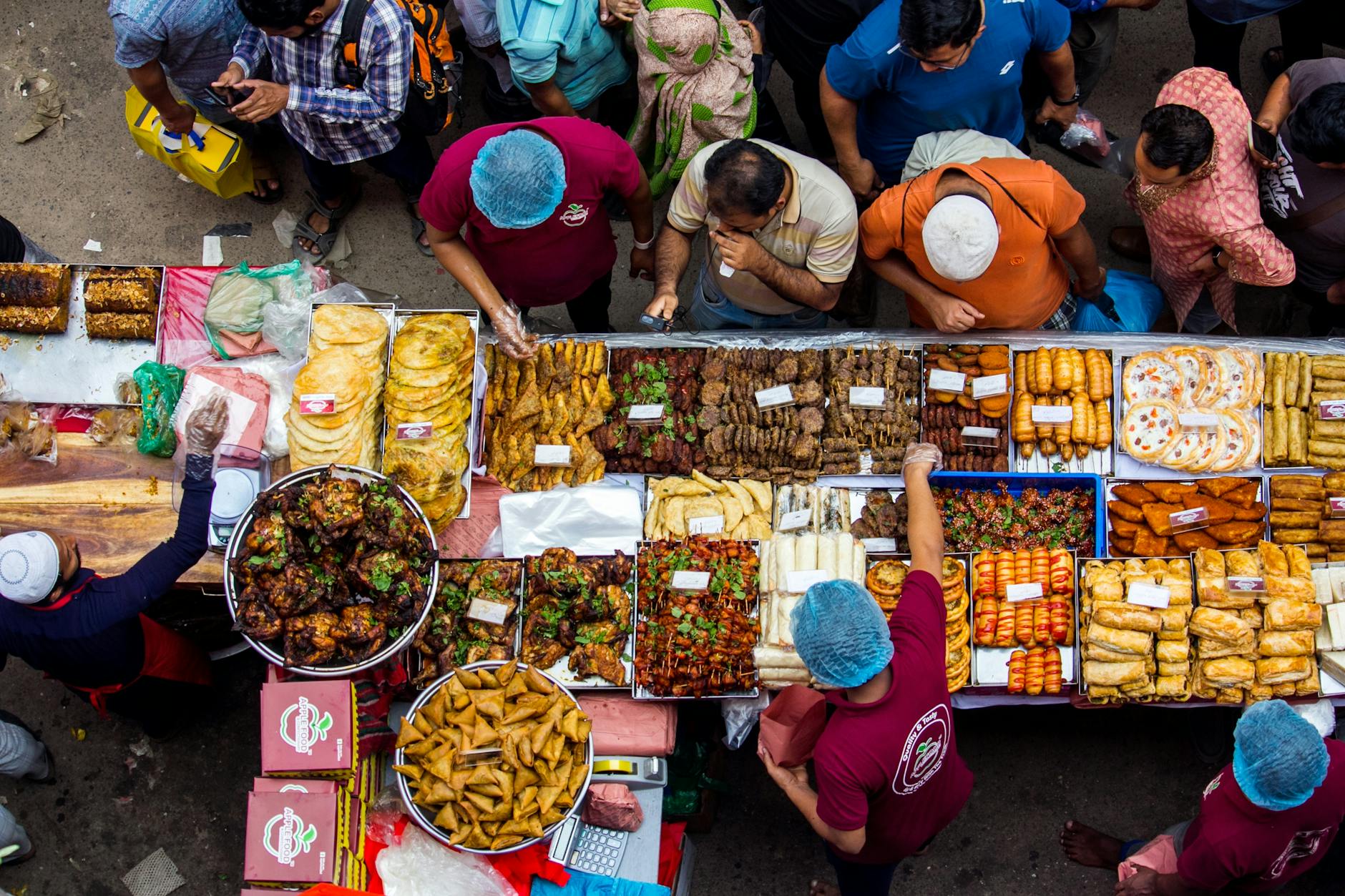 people shopping at bazaar